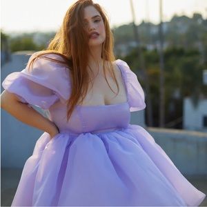 Selkie Lilac Thunder Puff dress